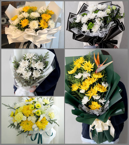 福建泉州晋江市安海镇庵前村白事花束代送